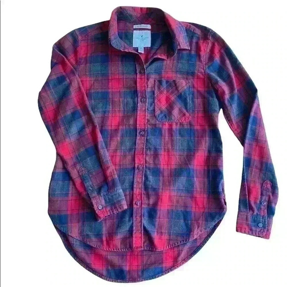 American Eagle Outfitters Cabincore Flannel Shirt FINAL Markdown - Picture 3 of 9